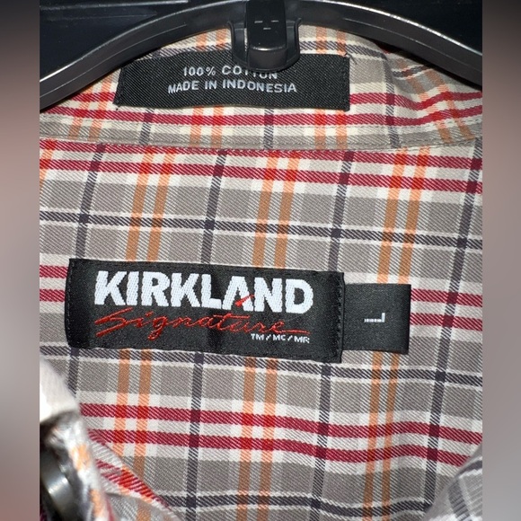 Set of 2 : Kirkland Premium Button-down Shirts size: L - Picture 4 of 9